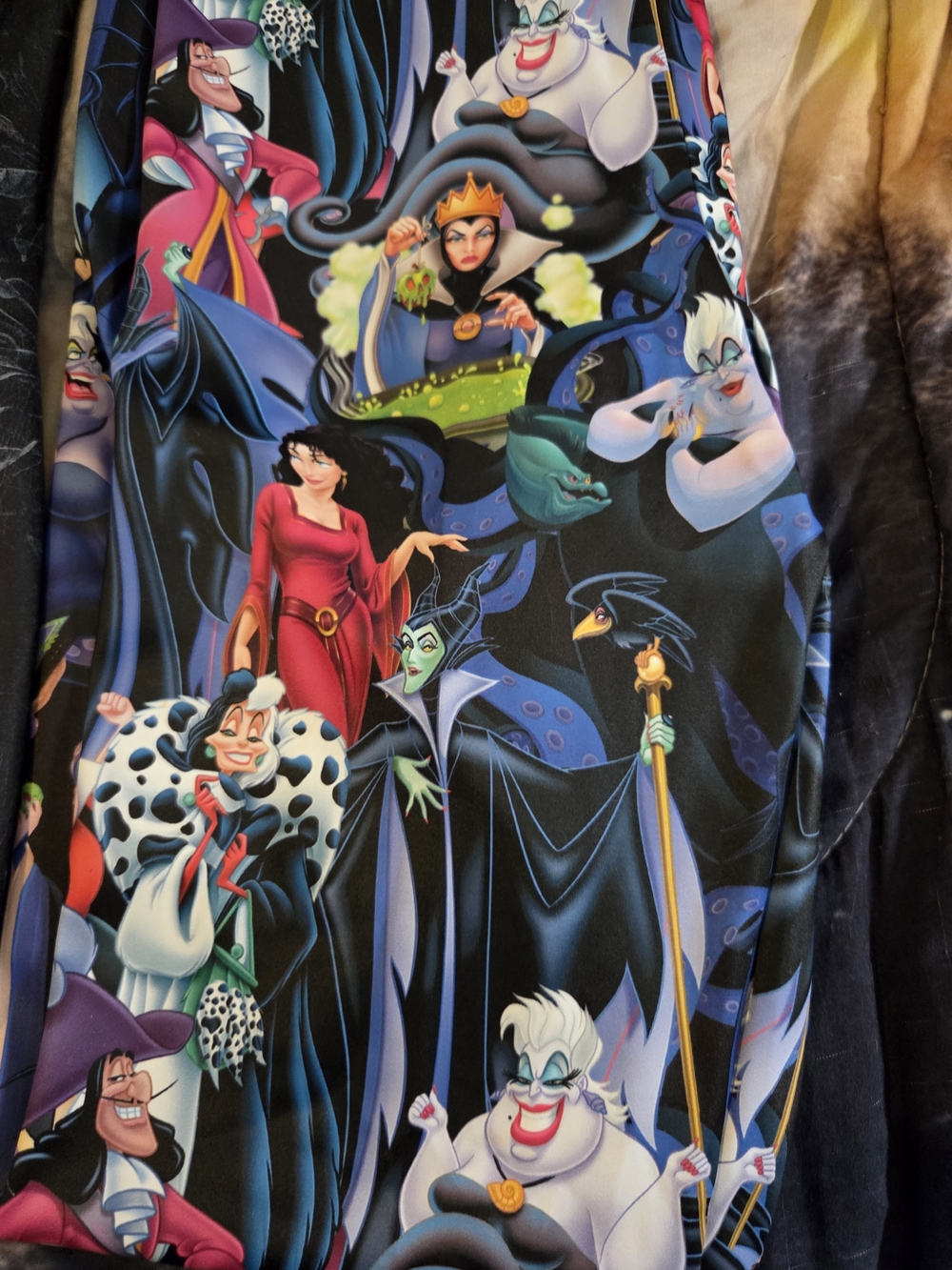 BlackMilk Black Multi Disney Villains Printed Leggings (Pair) - Picture 2 of 4